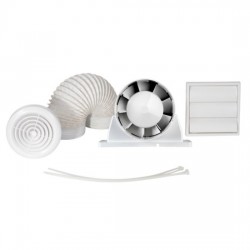 Aura 100mm 4" In-line Timer Fan Kit