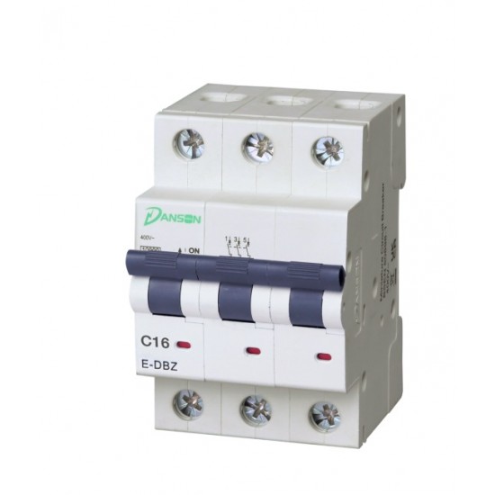 Danson 16A MCB 3-Pole C-Curve 10kA