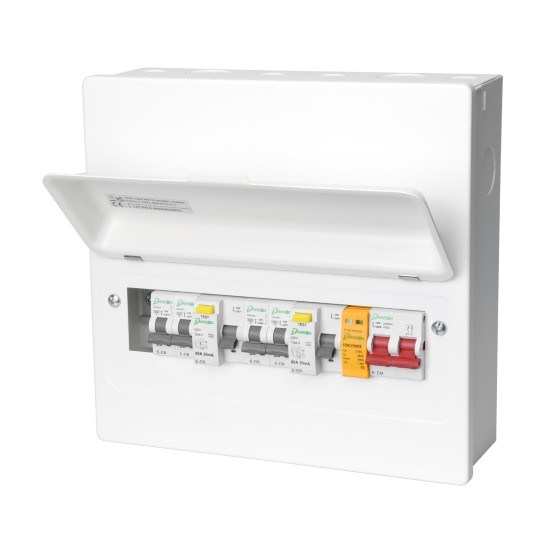 Danson 5-Way SPD Hi-Integrity Consumer Unit with 4 MCBs