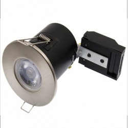 GU10 Downlight Fire-Rated Brushed Chrome