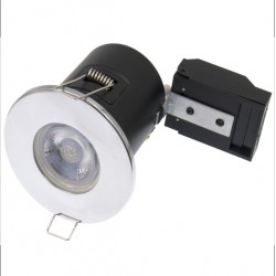 GU10 Downlight Fire-Rated Polished Chrome
