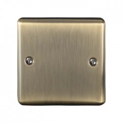 Enhance 1-Gang Blanking Plate Antique Brass