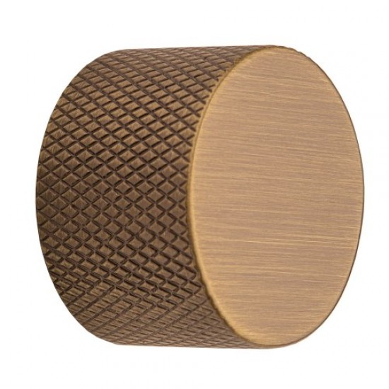 Enhance Knurled Dimmer Knob Antique Brass