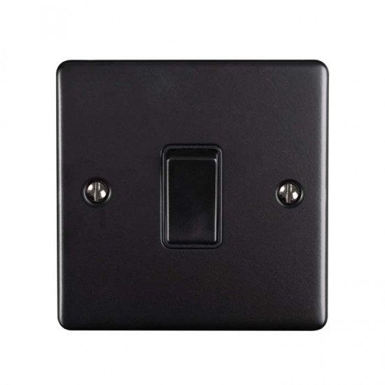 Enhance 1-Gang 2-Way Light Switch Matt Black