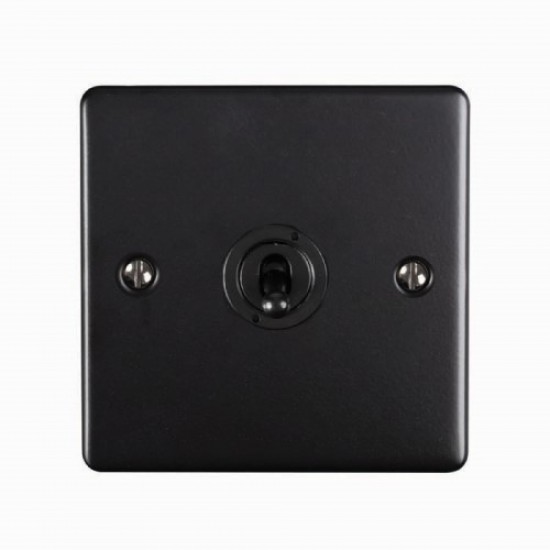 Enhance 1-Gang 2-Way Toggle Light Switch Matt Black