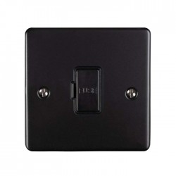 Enhance 13A Unswitched Fused Spur Matt Black