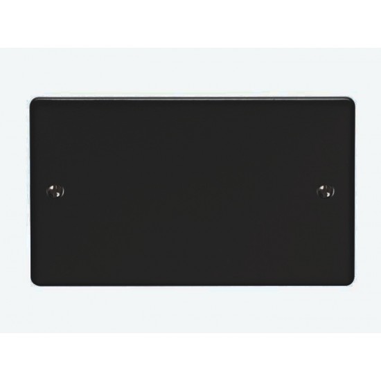 Enhance 2-Gang Blanking Plate Matt Black