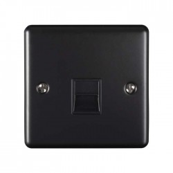 Enhance Slave Telephone Socket Outlet Matt Black