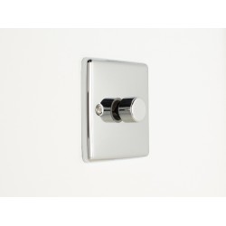 Enhance 1-Gang 2-Way 100W LED Dimmer Polished Chrome