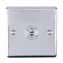 Enhance 1-Gang 2-Way Toggle Light Switch Polished Chrome