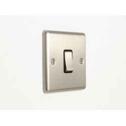 Enhance 1-Gang 2-Way Light Switch Satin Chrome with Black Insert