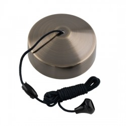 Eurolite 2-Way Pull Cord Switch Antique Brass
