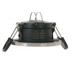 6W LED CCT Dimmable Downlight Fire-Rated IP65 with 3 Bezels