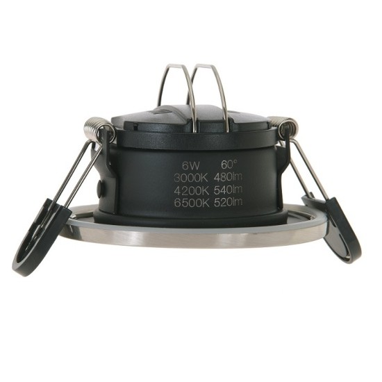 6W LED CCT Dimmable Downlight Fire-Rated IP65 with 3 Bezels