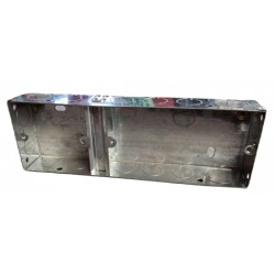Goodwin 1+2-Gang 35mm Dual Galvanised Steel Knockout Box