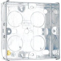 Goodwin 1-Gang 25mm Galvanised Steel Knockout Box