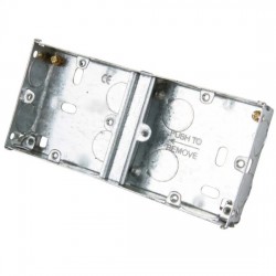 Goodwin 2-Gang 25mm Dual Galvanised Steel Knockout Box