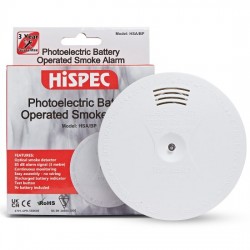 HiSPEC 9V Battery Operated Optical Smoke Alarm