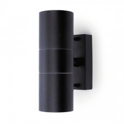 Coral Up and Down Wall Light Black