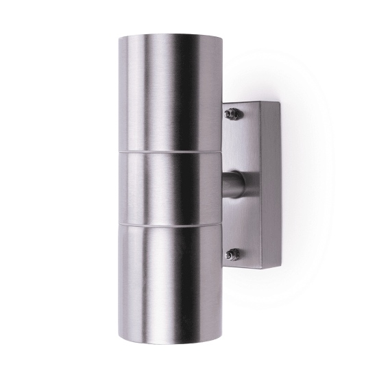 Coral Up and Down Wall Light Stainless Steel