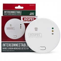 HiSPEC FASTFIX Mains CO Alarm with 9V Battery Backup 