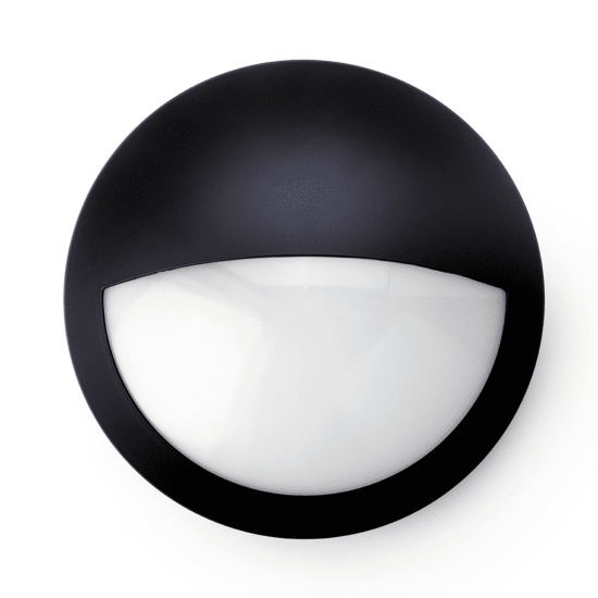 Titanic 12W LED Eyelid Bulkhead Black IP65