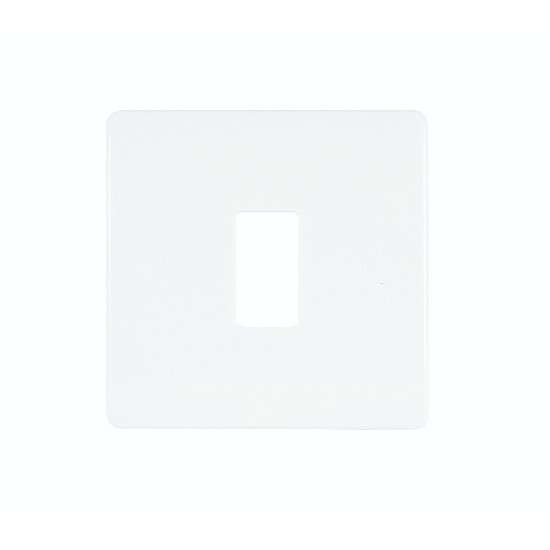 Niglon Median 1-Gang Grid Front Plate
