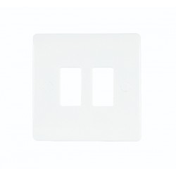 Niglon Median 2-Gang Grid Front Plate