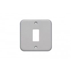 Niglon Metal Clad 1-Gang Grid Front Plate