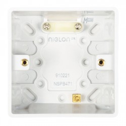 Niglon Median 1-Gang 47mm Surface Pattress Box