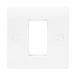 Niglon Median 1-Gang 1-Module Euro Media Plate