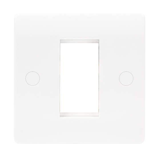Niglon Median 1-Gang 1-Module Euro Media Plate