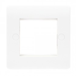 Niglon Median 1-Gang 2-Module Euro Media Plate