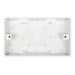 Niglon Median 2-Gang 25mm Surface Pattress Box