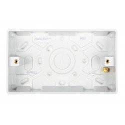 Niglon Median 2-Gang 32mm Surface Pattress Box