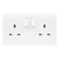 Niglon Median 2-Gang DP 13A Switched Socket