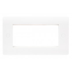 Niglon Median 2-Gang 4-Module Euro Media Plate