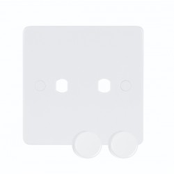 Niglon Median 2-Gang Dimmer Plate and Knobs