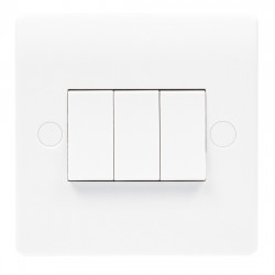 Niglon Median 3-Gang 2-Way Light Switch
