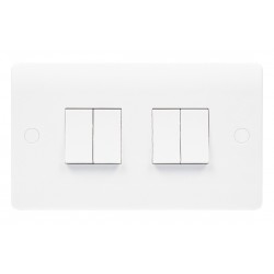 Niglon Median 4-Gang 2-Way Light Switch