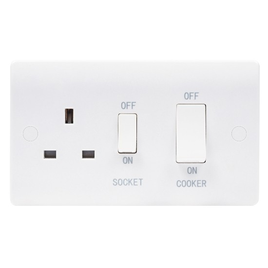 Niglon Median 45A DP Switch with 13A Socket