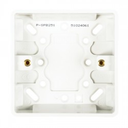 Niglon Profile 1-Gang 25mm Surface Pattress Box