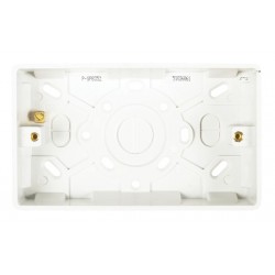Niglon Profile 2-Gang 35mm Surface Pattress Box