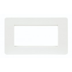 Niglon Profile 2-Gang 4-Module Euro Media Plate