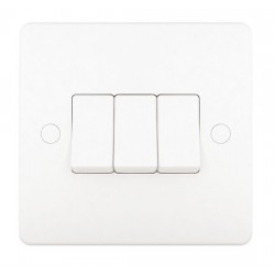 Niglon Profile 3-Gang 2-Way Light Switch