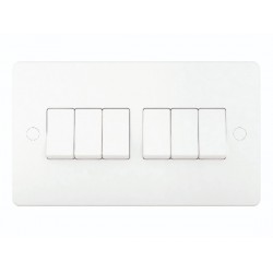 Niglon Profile 6-Gang 2-Way Light Switch