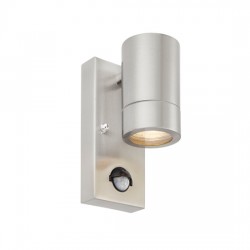 Palin Down PIR Wall Light Stainless Steel