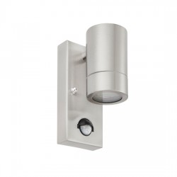 Palin Down PIR Wall Light Stainless Steel