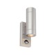 Palin Up and Down PIR Wall Light Stainless Steel