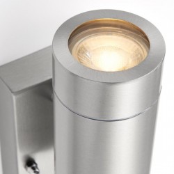 Palin Up and Down PIR Wall Light Stainless Steel